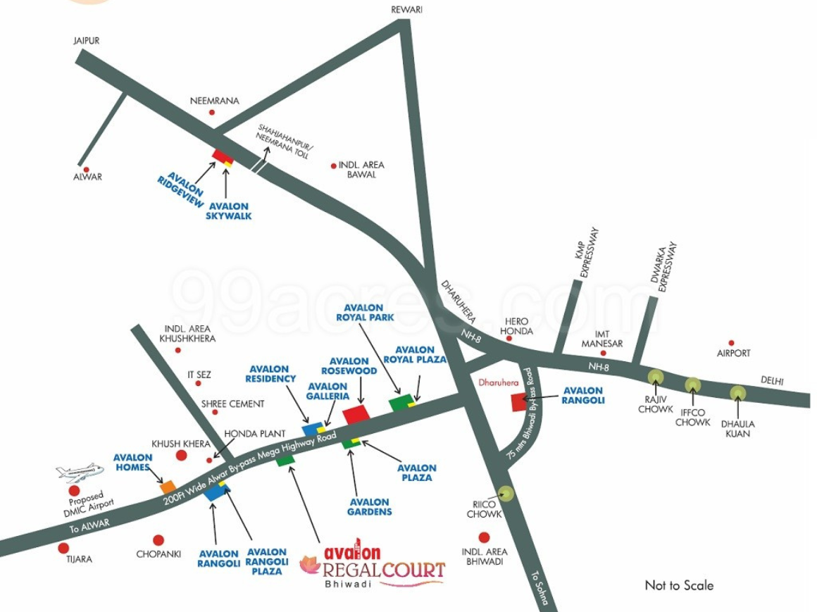 Avalon Regal Court Location Map