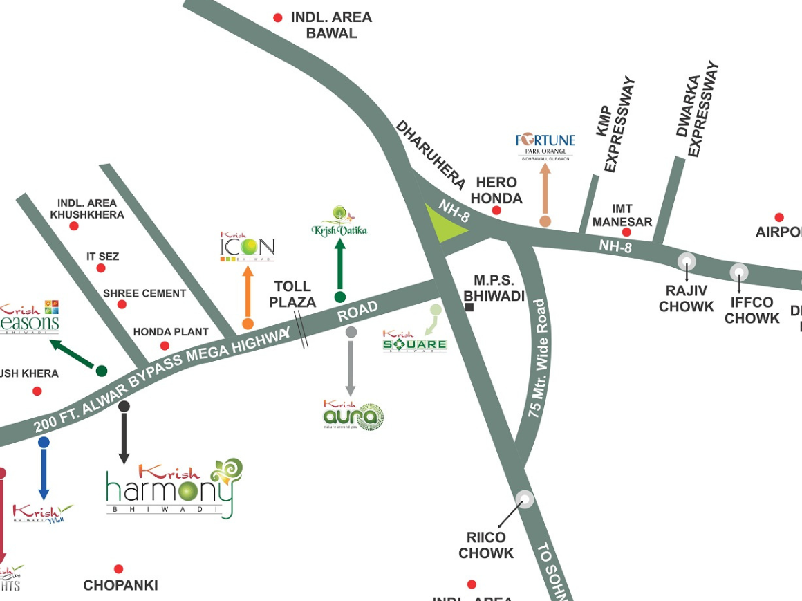 Krish Harmony location map